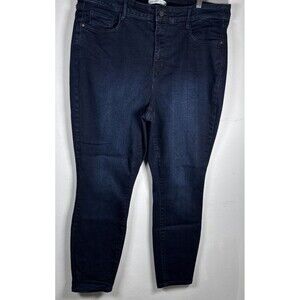 Nine West Curvy Skinny Jeans Womens Size 18 Dark Wash Stretch Plus Size Denim